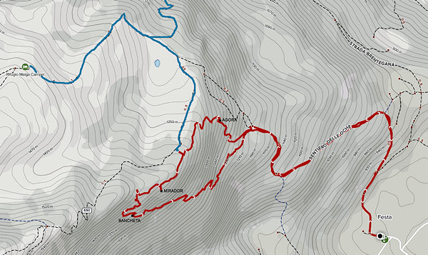 MAP SENTIERO DELA BANCHETA