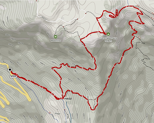 MAPPA DELL'ALTIPIANO PIAGU'